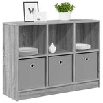 vidaXL Buffet avec tiroir Gris Sonoma 88 5 x 27 5 x 63 5 cm