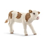 Schleich figurine 13802 - animal de la ferme - veau simmental