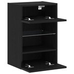 vidaXL Meuble TV Noir 40 x 30 x 60 5 cm Bois d'ingénierie