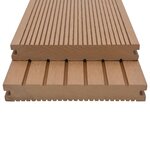 vidaXL Panneaux de terrasse solides et accessoires WPC 30 m² 4 m Teck