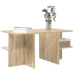 vidaXL Table basse Chêne Sonoma 87 x 50 x 45 cm Bois d’ingénierie