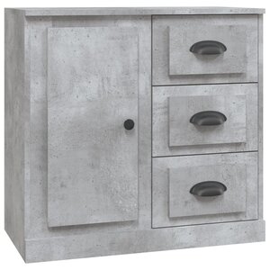 vidaXL Buffet gris béton 70x35 5x67 5 cm bois d'ingénierie