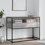 vidaXL Table console sonoma gris 100x40x75 cm bois d'ingénierie