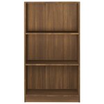 vidaXL Bibliothèque Chêne marron 60x24x109 cm Bois d'ingénierie
