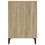 vidaXL Bureau Chêne sonoma 140x50x75 cm Bois d'ingénierie