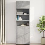 vidaXL Armoire murale gris béton 70x42 5x40 cm bois d'ingénierie