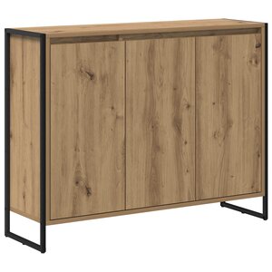 vidaXL Meuble d'appoint Chêne artisan 96 5 x 30 x 75 cm