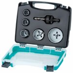 Wolfcraft jeu de scie cloche 6 pièces electricity and sanitary 3498000