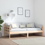 vidaXL Lit de jour sans matelas bois de pin massif 90x190 cm