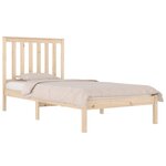 vidaXL Cadre de lit sans matelas bois massif
