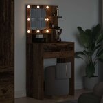 vidaXL Tables de maquillage pour chambre avec tiroir Bois Ancien