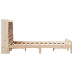 vidaXL Lit bibliothèque sans matelas 135x190 cm bois de pin massif