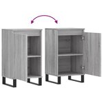 vidaXL Buffets 2 Pièces sonoma gris 40x35x70 cm bois d'ingénierie