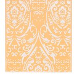 vidaXL Tapis d'extérieur Orange et blanc 80x150 cm PP