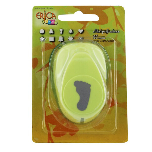 Mini perforateur vert fantaisie pied 15mm - erica