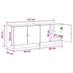 vidaXL Armoire de rangement pour lit mezzanine 2 pc Blanc