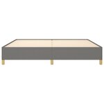 vidaXL Cadre de lit sans matelas gris foncé 200x200 cm tissu