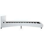 vidaXL Cadre de lit avec LED sans matelas blanc 120x200 cm