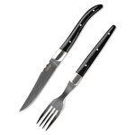 Couteau à steak acr noir 225 mm - lot de 6 - comas -  - inox 225