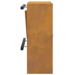 vidaXL boîte aux lettres Rouillé 30 x 23 x 55 cm