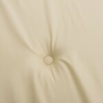 vidaXL Coussin de banc de jardin beige 100x50x4 cm tissu oxford