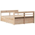 vidaXL Cadre de lit sans matelas 120x190 cm bois de pin massif