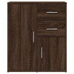 vidaXL Buffet chêne marron 60x31x70 cm bois d'ingénierie