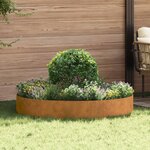 vidaXL Anneau de jardinière 5 Pièces Marron 120 x 120 x 20 cm