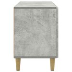 vidaXL Meuble TV Gris béton 99 x 34 5 x 50 cm Bois d'ingénierie
