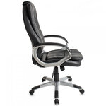 Fauteuil de bureau chaise siège classique ergonomique confortable réglage en hauteur noir