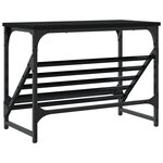 vidaXL Étagère à chaussures noir 60x30x45 cm bois d'ingénierie