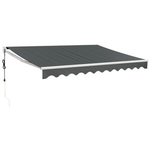 vidaXL Auvent rétractable automatique anthracite 3x2 5 m