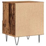 vidaXL Table de chevet vieux bois 40x35x50 cm bois d’ingénierie