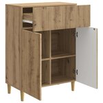 vidaXL Buffet Chêne artisanal 66 x 34 5 x 90 cm Bois d'ingénierie