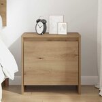 vidaXL Cabinet de chevet chêne artisanal 45 x 34 x 44.5 cm