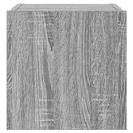 vidaXL Meuble TV mural avec lumières LED sonoma gris 30 5x35x30 cm