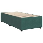 vidaXL Sommier à lattes de lit avec matelas Vert foncé 90x200 cm