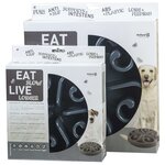 EAT SLOW LIVE LONGER Mangeoire lente Original Gris L