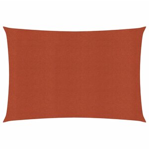 vidaXL Voile d'ombrage 160g/m² rectangulaire terre cuite 3 5x4 5m PEHD