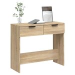 vidaXL Table console Chêne sonoma 90x36x75 cm Bois d'ingénierie