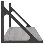 vidaXL Étagères murales 2Pièces sonoma gris 80x25x25 5 cm bois ingénierie