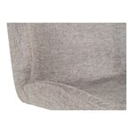 2 chaises de salle à manger pivotante en tissu avec pieds noirs