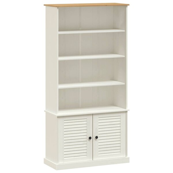 vidaXL Bibliothèque VIGO blanc 85x35x170 cm bois massif de pin