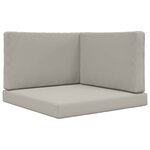 vidaXL Coussin de canapé d'extérieur Polyester Gris 80 x 80 cm