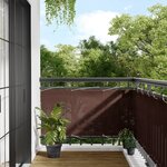 vidaXL Écran de balcon marron 75x700 cm 100  polyester oxford
