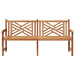 vidaXL Banc de jardin Marron 228 x 60 x 90 cm Bois de teck solide