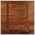 vidaXL Dessus de table 70x70x3 8 cm carré bois massif de récupération