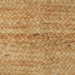 vidaXL Tapis de zone Beige 80 x 250 cm Jute