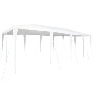 vidaXL Tente de fête Blanc 800 x 400 x 266 cm Polyéthylène et acier