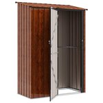 vidaXL Cabanons de jardin Marron 140 5 x 74 x 200 cm Métал